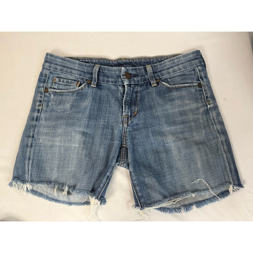 CITIZENS OF HUMANITY Jerome Dahan  Jean Shorts Blue Size 28 Low Waist Wide Leg
